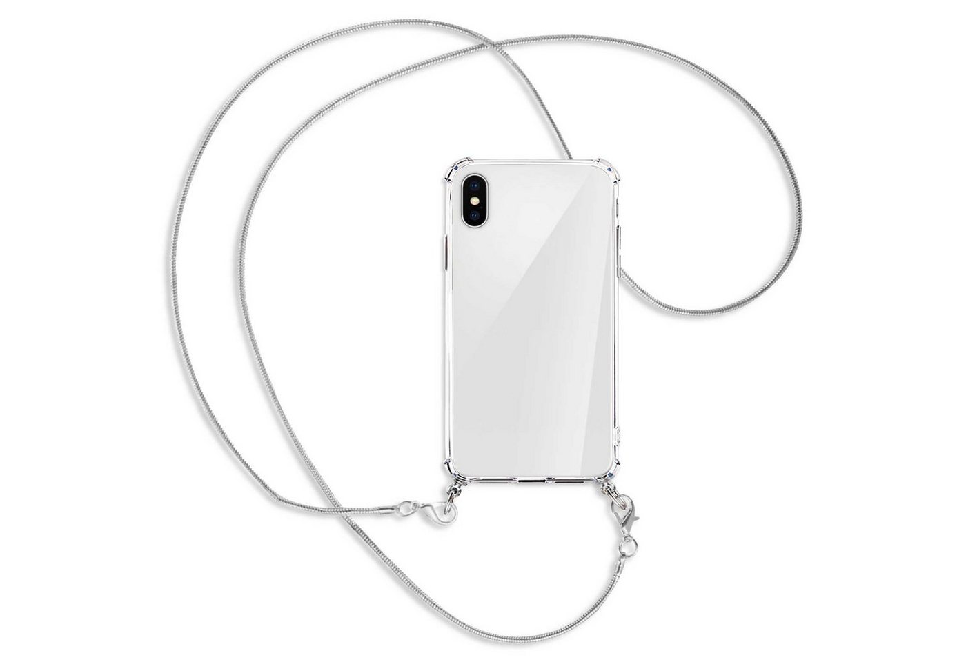 mtb more energy Handykette für Apple iPhone X / XS / 10 (5.8) [MK], Umhängehülle mit Metallkette [NC-016-MK] von mtb more energy