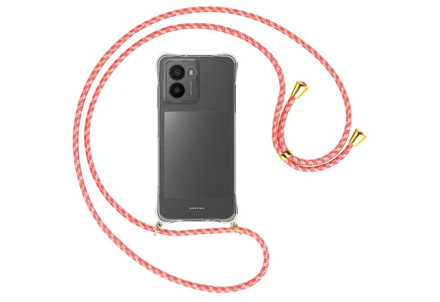 mtb more energy Handykette für HMD Fusion 5G [NC-924-G], Umhängehülle mit Band [NC-924-G] von mtb more energy