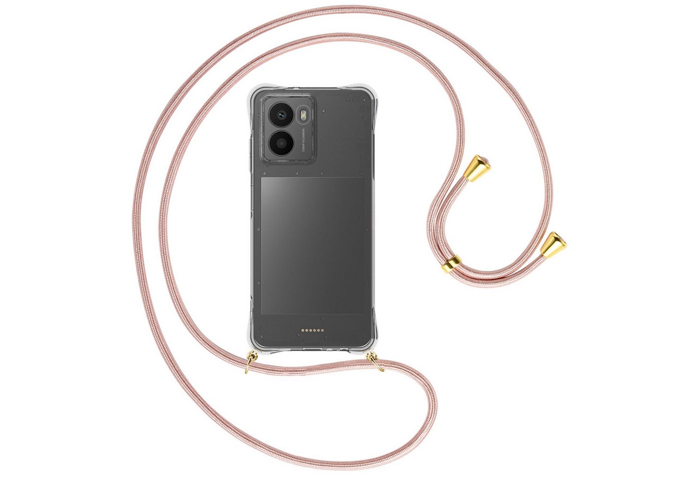 mtb more energy Handykette für HMD Fusion 5G [NC-924-G], Umhängehülle mit Band [NC-924-G] von mtb more energy
