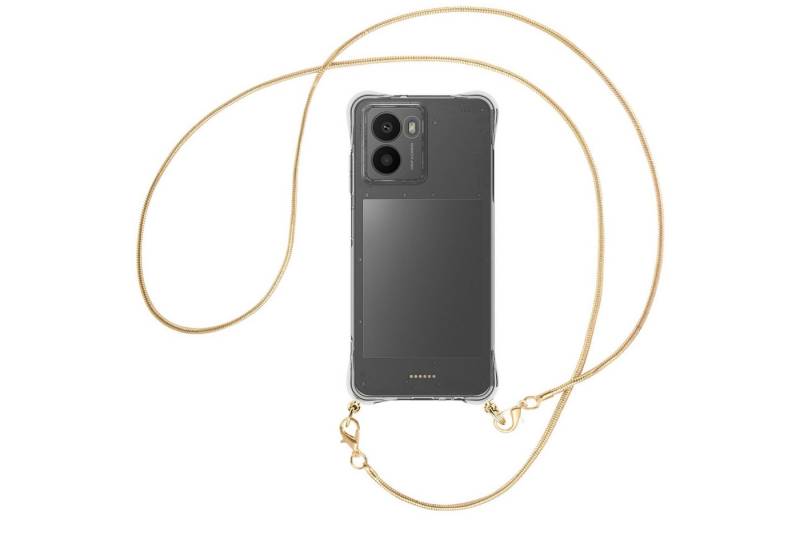 mtb more energy Handykette für HMD Fusion 5G [NC-924-MK], Umhängehülle mit Metallkette [NC-924-MK] von mtb more energy