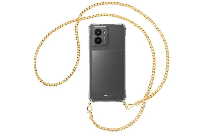 mtb more energy Handykette für HMD Fusion 5G [NC-924-MK], Umhängehülle mit Metallkette [NC-924-MK] von mtb more energy