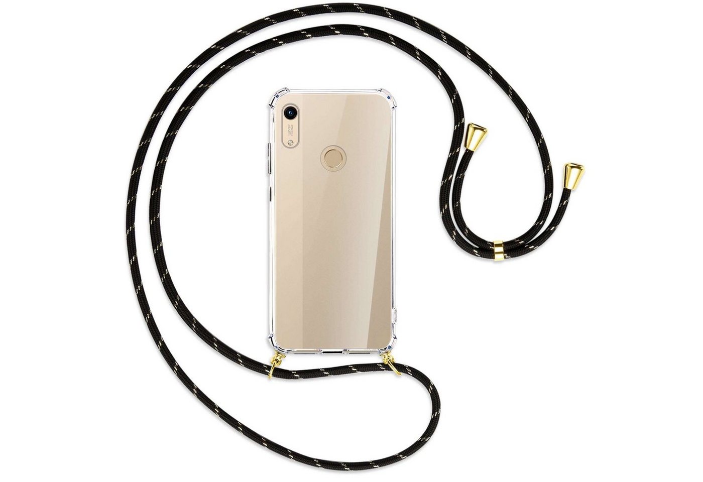 mtb more energy Handykette für Honor 8A, Huawei Y6s 2019 (6.09) [G], Umhängehülle mit Band [NC-096-G] von mtb more energy