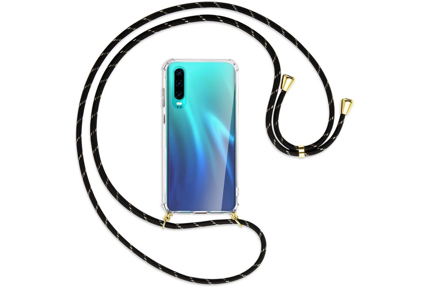 mtb more energy Handykette für Huawei P30 [NC-018-G], Umhängehülle mit Band [NC-018-G] von mtb more energy