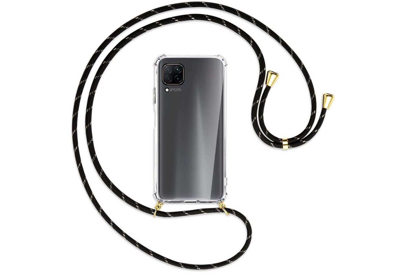 mtb more energy Handykette für Huawei P40 lite (JNY-L21,L01A,L22,L02A) [G], Umhängehülle mit Band [NC-152-G] von mtb more energy