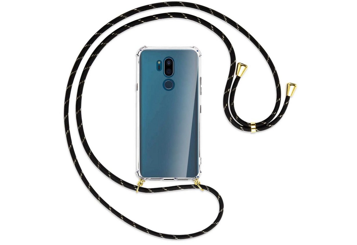 mtb more energy Handykette für LG G7 ThinQ, LG G7+ (G710EM, 6.1) [G], Umhängehülle mit Band [NC-440-G] von mtb more energy