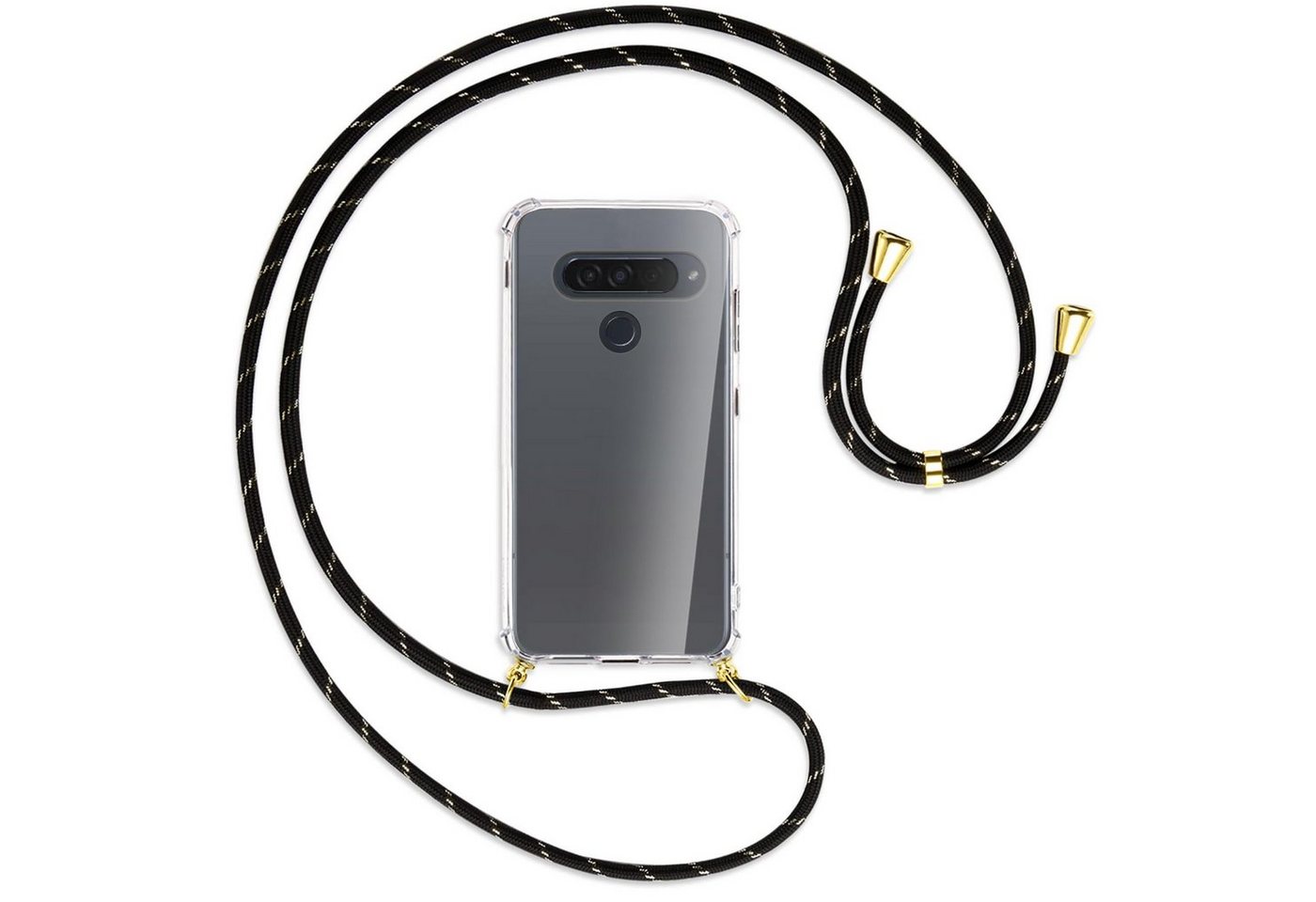 mtb more energy Handykette für LG G8S ThinQ (G810EAW, 6.21) [G], Umhängehülle mit Band [NC-264-G] von mtb more energy