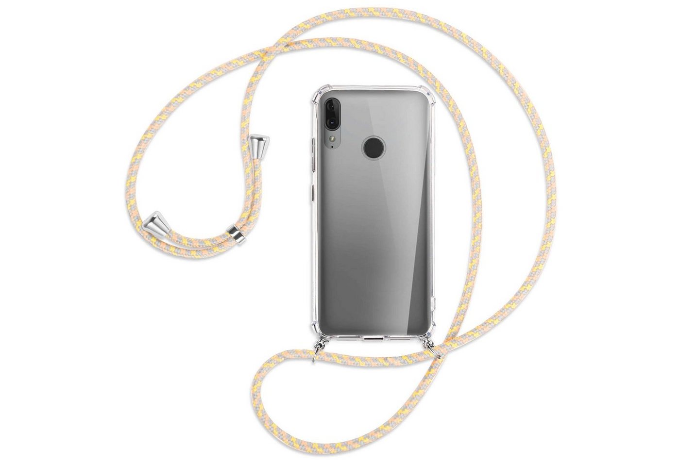 mtb more energy Handykette für Lenovo, Motorola Moto E6 Plus (6.1) [S], Umhängehülle mit Band [NC-125-S] von mtb more energy