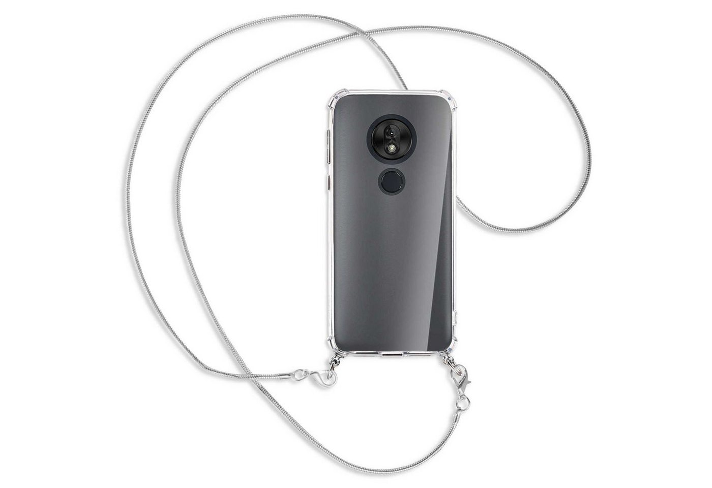 mtb more energy Handykette für Lenovo / Motorola Moto G7 Play (5.7) [MK], Umhängehülle mit Metallkette [NC-147-MK] von mtb more energy