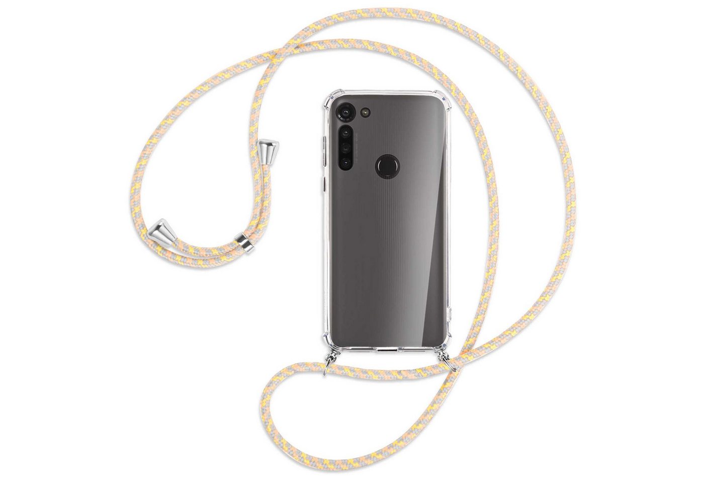 mtb more energy Handykette für Motorola Moto G8 Power [NC-161-S], Umhängehülle mit Band [NC-161-S] von mtb more energy
