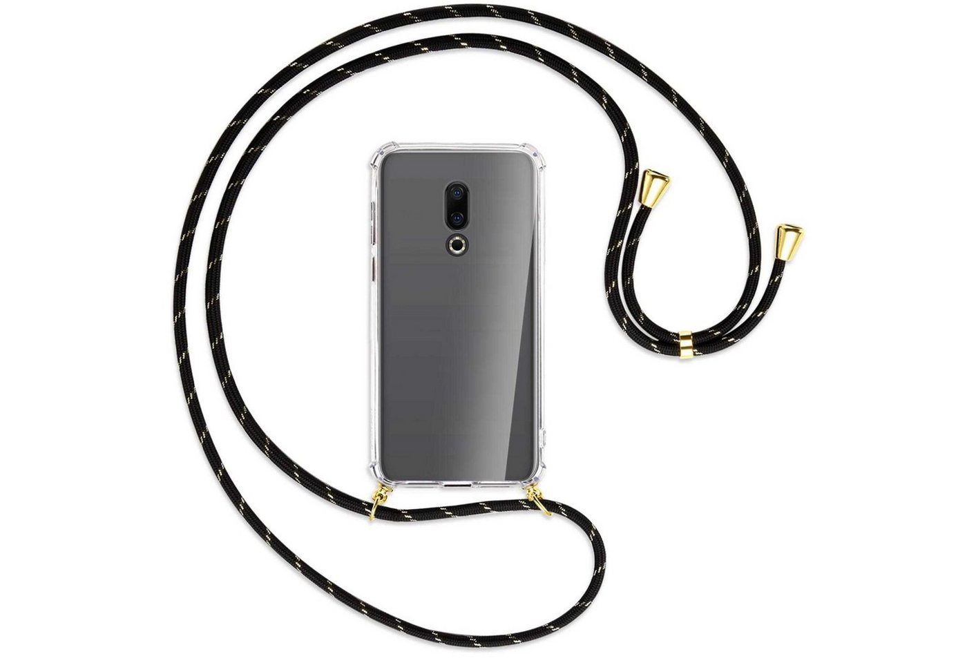 mtb more energy Handykette für Meizu 16 (M882Q, 6.0) [G], Umhängehülle mit Band [NC-275-G] von mtb more energy