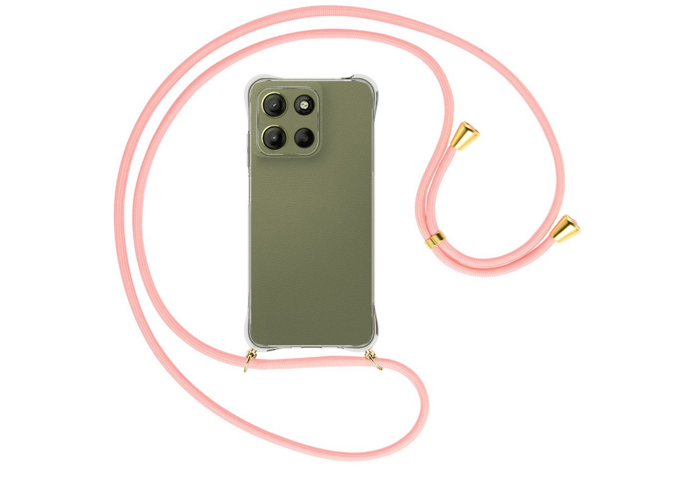 mtb more energy Handykette für Motorola Moto G15 [NC-945-G], Umhängehülle mit Band [NC-945-G] von mtb more energy