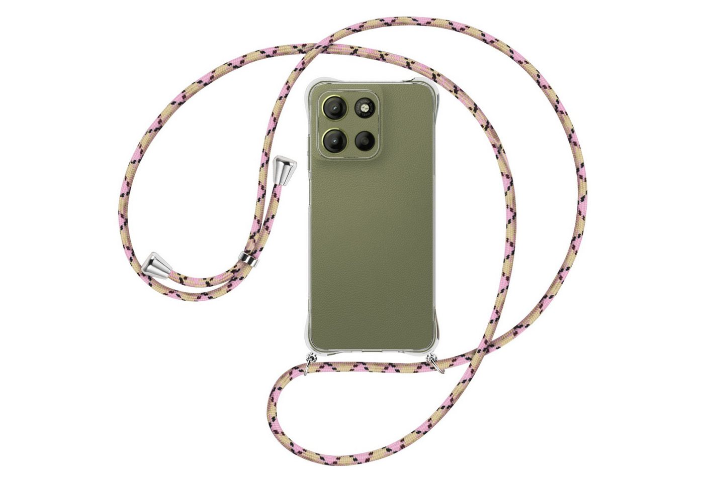 mtb more energy Handykette für Motorola Moto G15 [NC-945-S], Umhängehülle mit Band [NC-945-S] von mtb more energy
