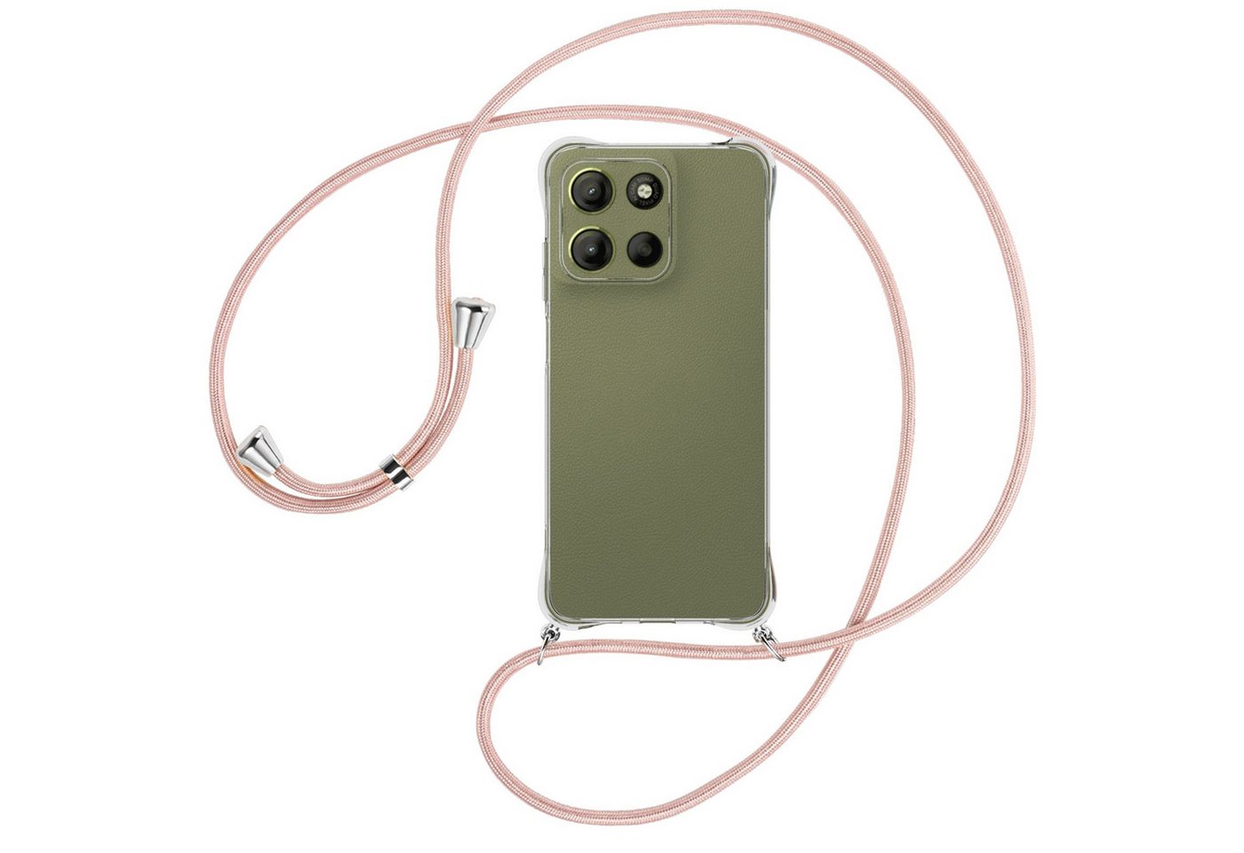 mtb more energy Handykette für Motorola Moto G15 [NC-945-S], Umhängehülle mit Band [NC-945-S] von mtb more energy