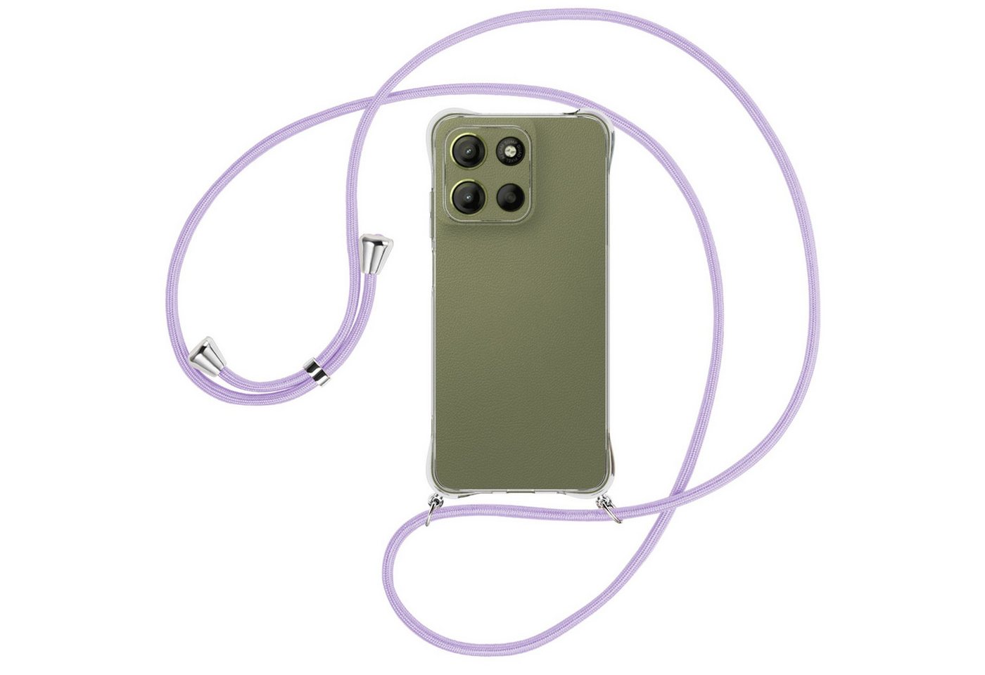 mtb more energy Handykette für Motorola Moto G15 [NC-945-S], Umhängehülle mit Band [NC-945-S] von mtb more energy