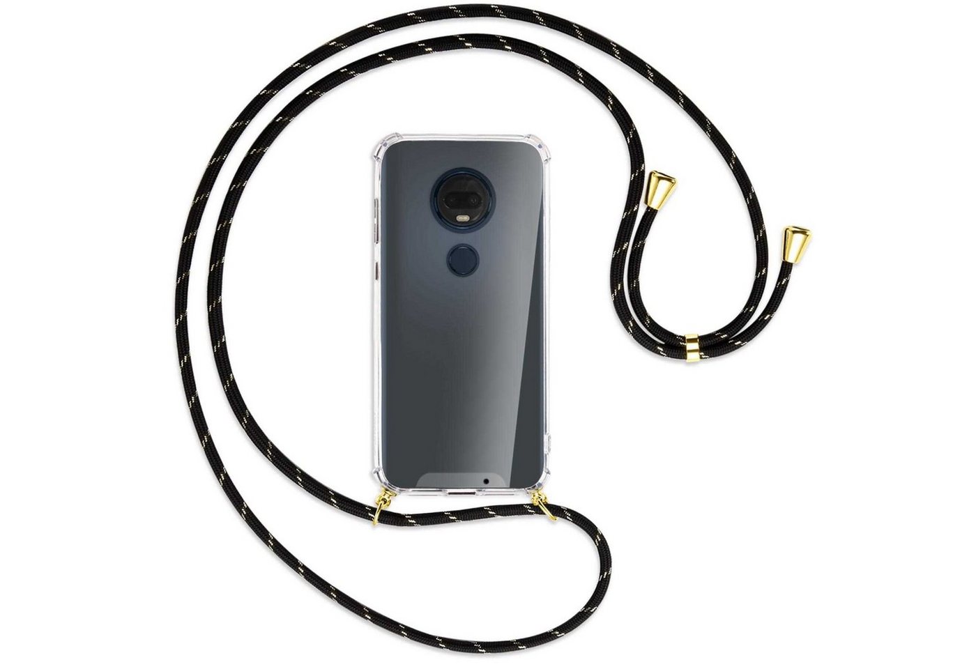 mtb more energy Handykette für Motorola Moto G7, G7 Plus (XT-1965, 6.2) [G], Umhängehülle mit Band [NC-029-G] von mtb more energy