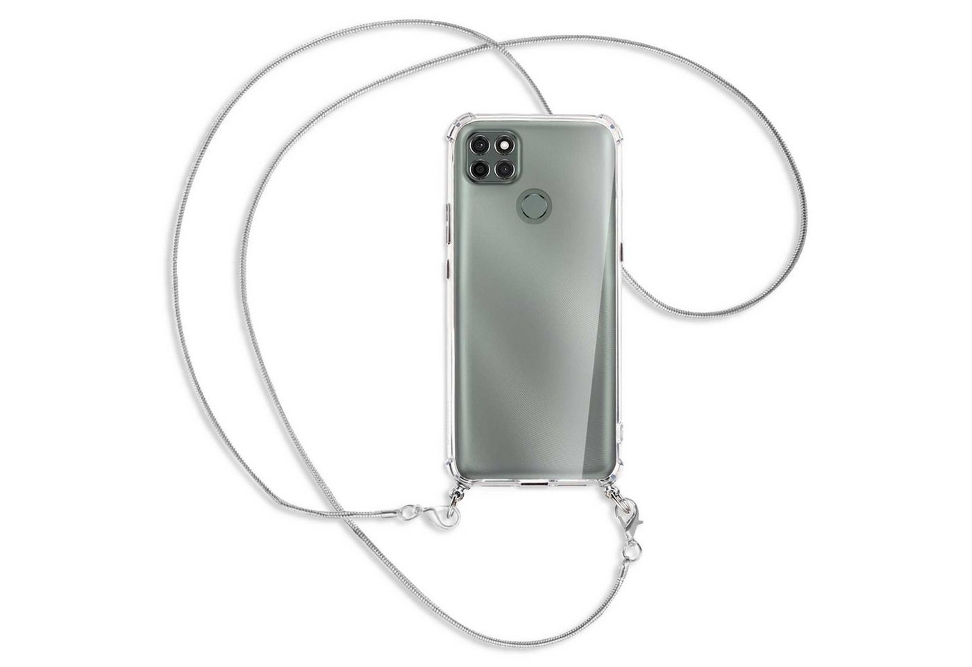 mtb more energy Handykette für Motorola Moto G9 Power (6.8) [MK], Umhängehülle mit Metallkette [NC-338-MK] von mtb more energy