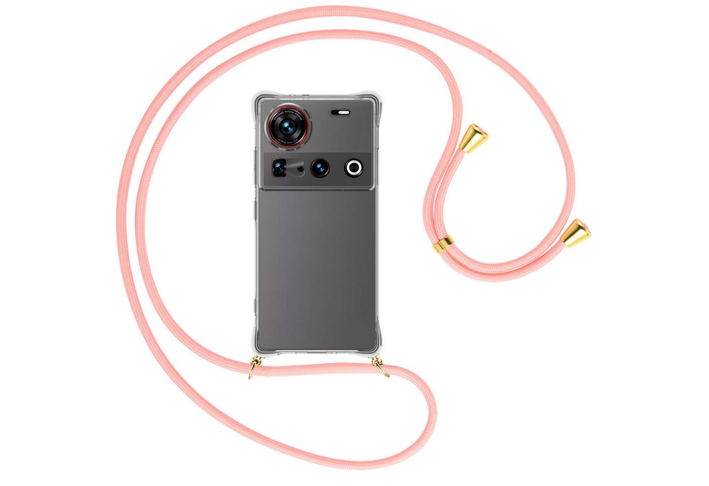 mtb more energy Handykette für Nubia Z70 Ultra 5G [NC-938-G], Umhängehülle mit Band [NC-938-G] von mtb more energy