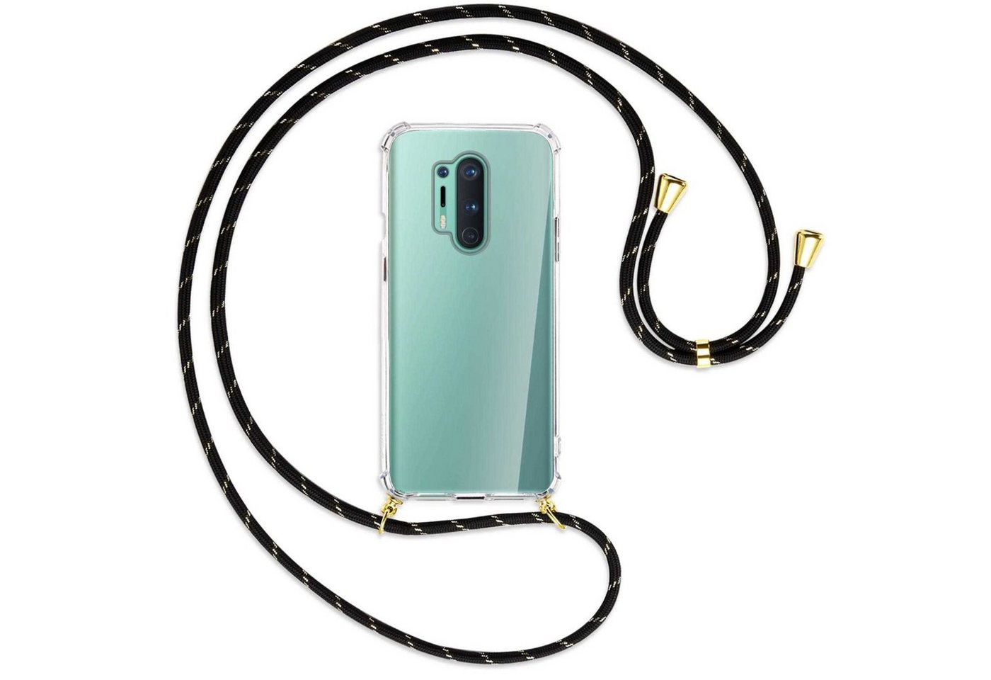 mtb more energy Handykette für OnePlus 8 Pro (6.78) [G], Umhängehülle mit Band [NC-201-G] von mtb more energy