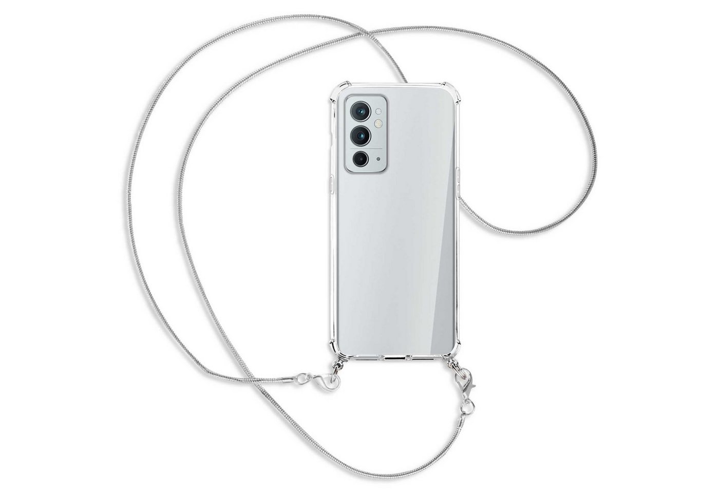 mtb more energy Handykette für OnePlus 9RT 5G (MT2110, 6.62) [MK], Umhängehülle mit Metallkette [NC-525-MK] von mtb more energy