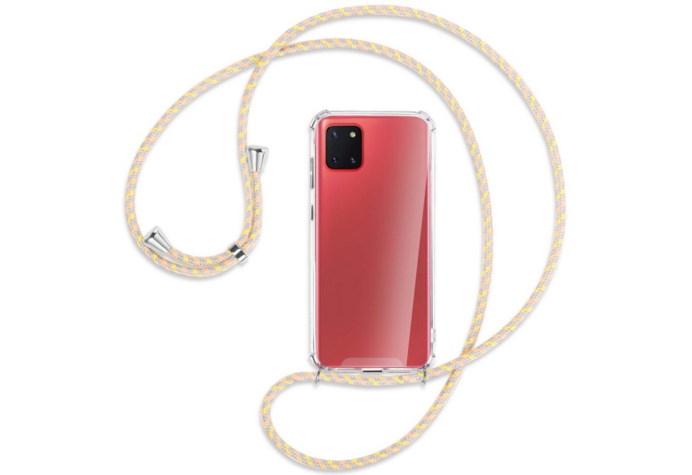 mtb more energy Handykette für RINGE UNTEN Samsung Galaxy Note 10 Lite [S], Umhängehülle mit Band [NC-149-S] von mtb more energy