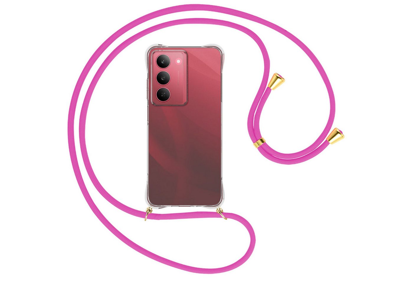 mtb more energy Handykette für Realme 14X 5G [NC-956-G], Umhängehülle mit Band [NC-956-G] von mtb more energy