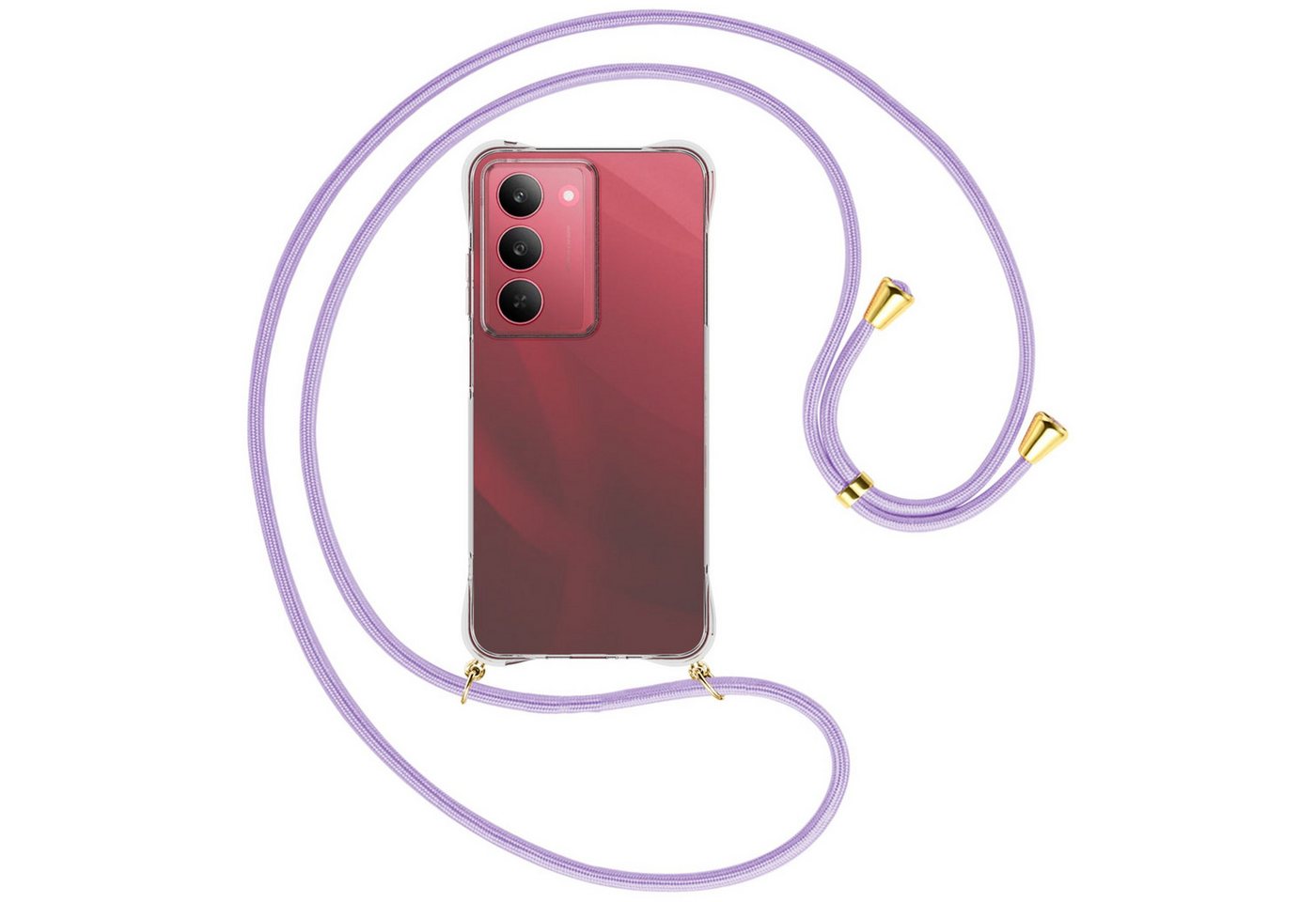 mtb more energy Handykette für Realme 14X 5G [NC-956-G], Umhängehülle mit Band [NC-956-G] von mtb more energy