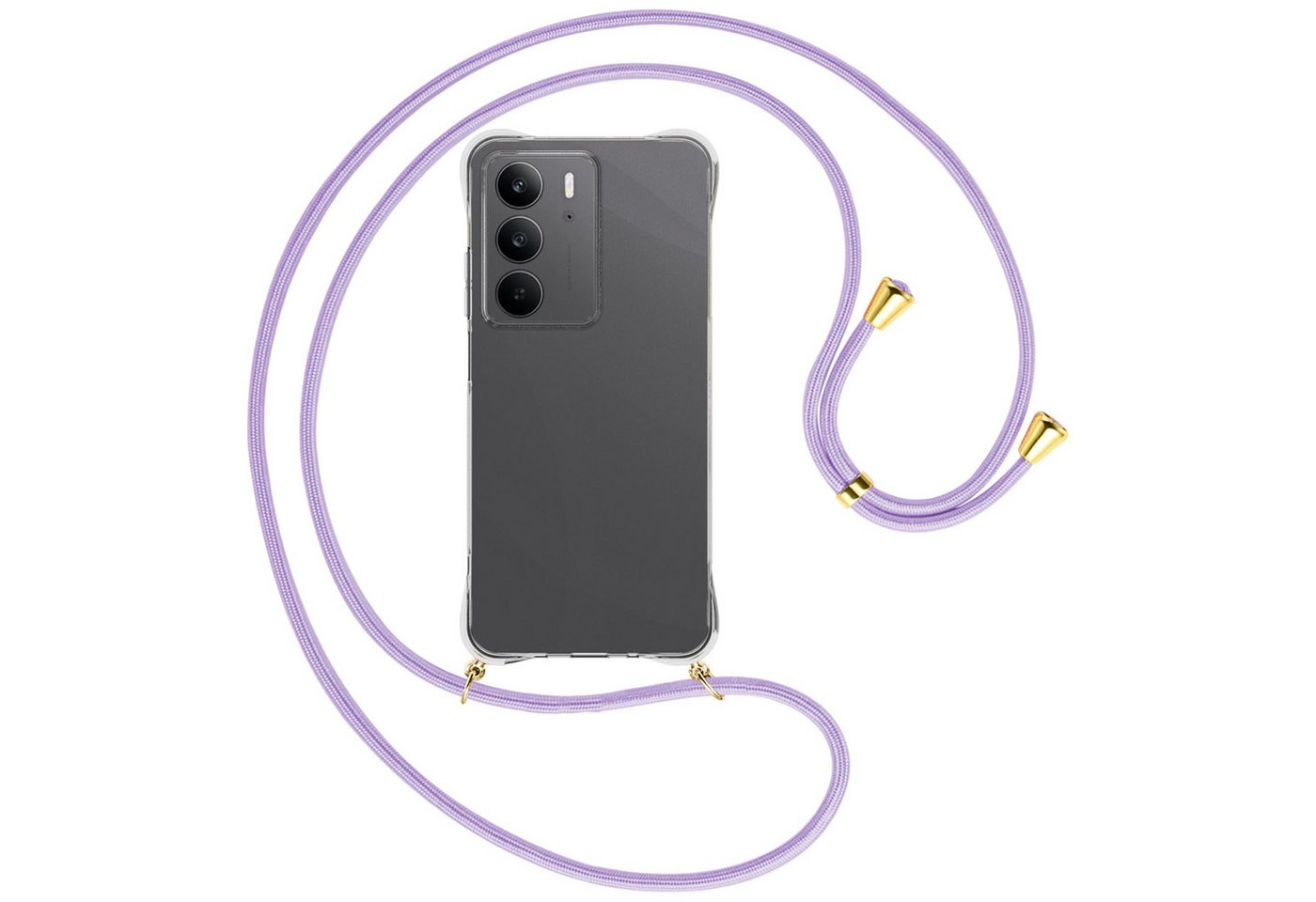 mtb more energy Handykette für Realme C75 4G [NC-947-G], Umhängehülle mit Band [NC-947-G] von mtb more energy