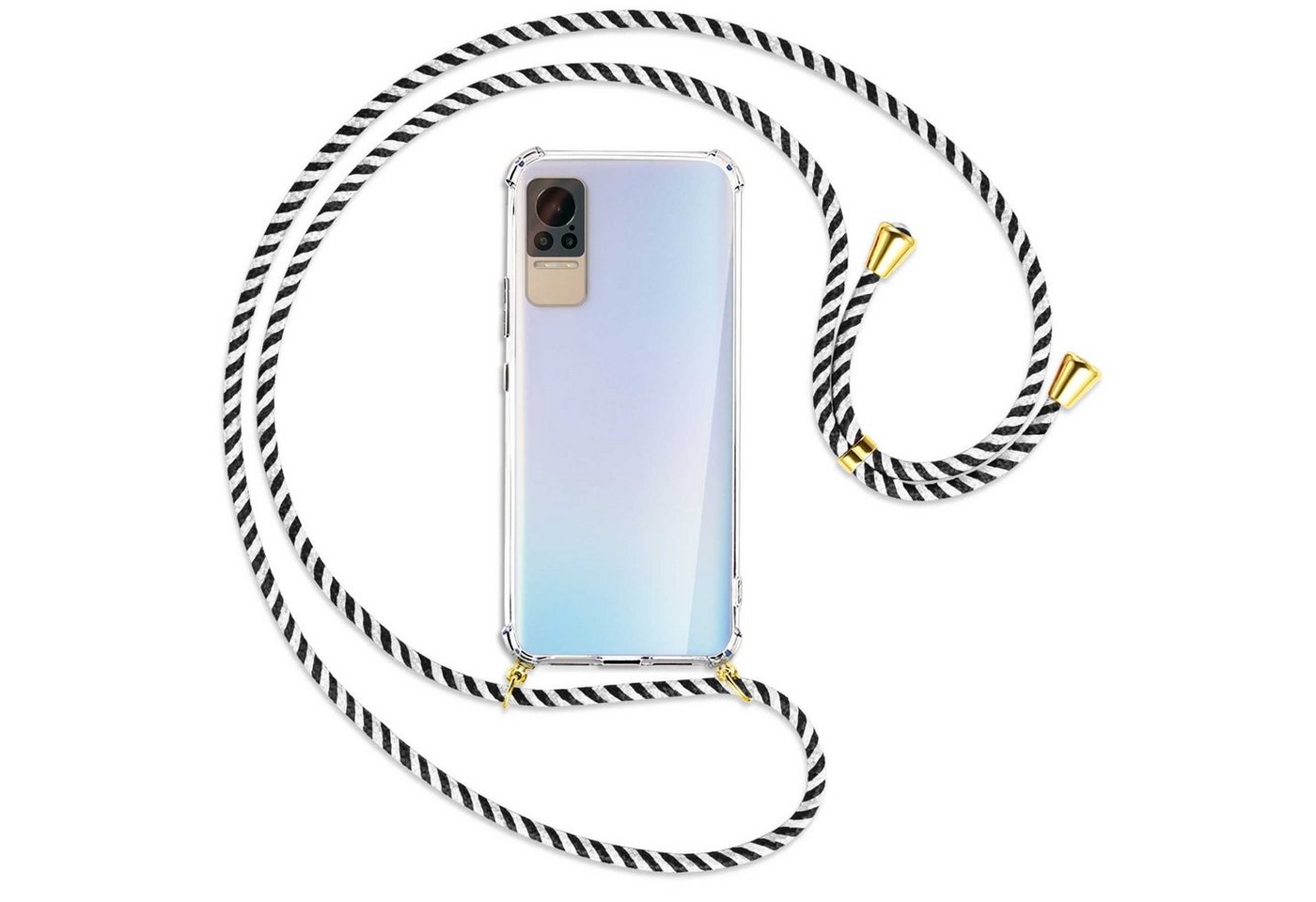 mtb more energy Handykette für Samsung Galaxy A21s (A217, 6.5) [MK], Umhängehülle mit Metallkette [NC-244-MK] von mtb more energy