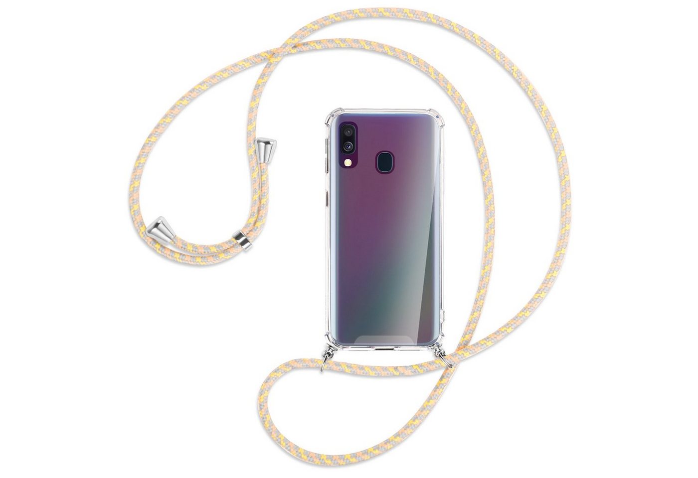 mtb more energy Handykette für Samsung Galaxy A40 (A405 / 5.9) [S], Umhängehülle mit Band [NC-015-S] von mtb more energy