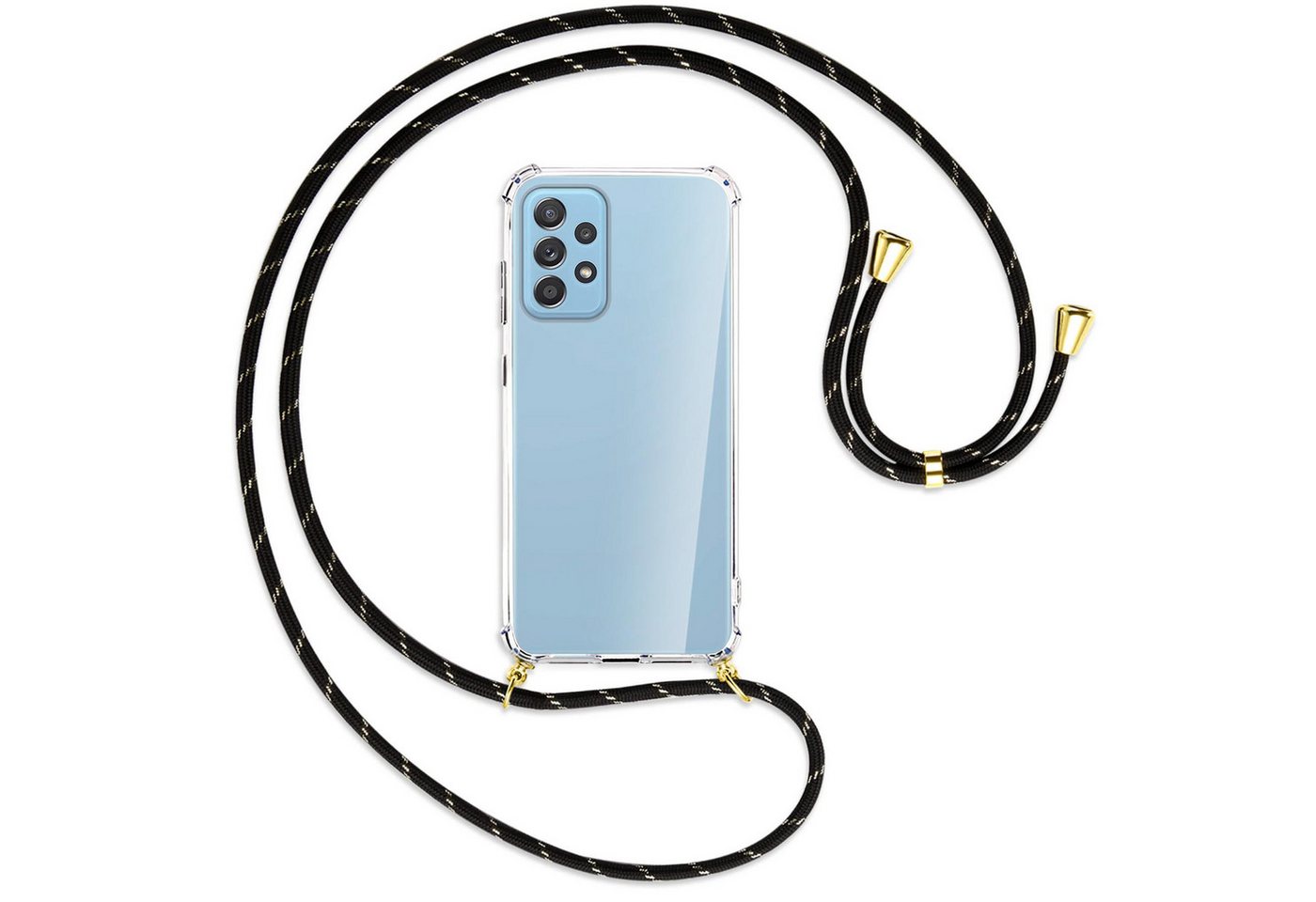 mtb more energy Handykette für Samsung Galaxy A52 4G / 5G, A52s 5G [NC-355-G], Umhängehülle mit Band [NC-355-G] von mtb more energy