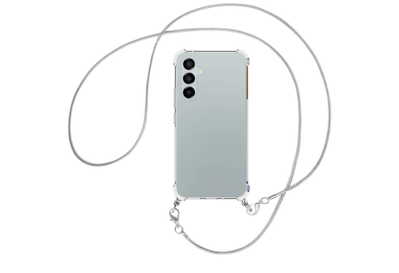 mtb more energy Handykette für Samsung Galaxy A54 5G (6.4) [MK], Umhängehülle mit Metallkette [NC-648-MK] von mtb more energy