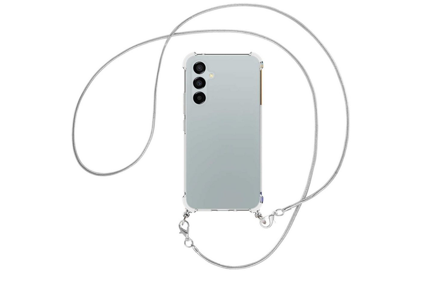 mtb more energy Handykette für Samsung Galaxy A54 5G (6.4) [NC-648-MK], Umhängehülle mit Metallkette [NC-648-MK] von mtb more energy