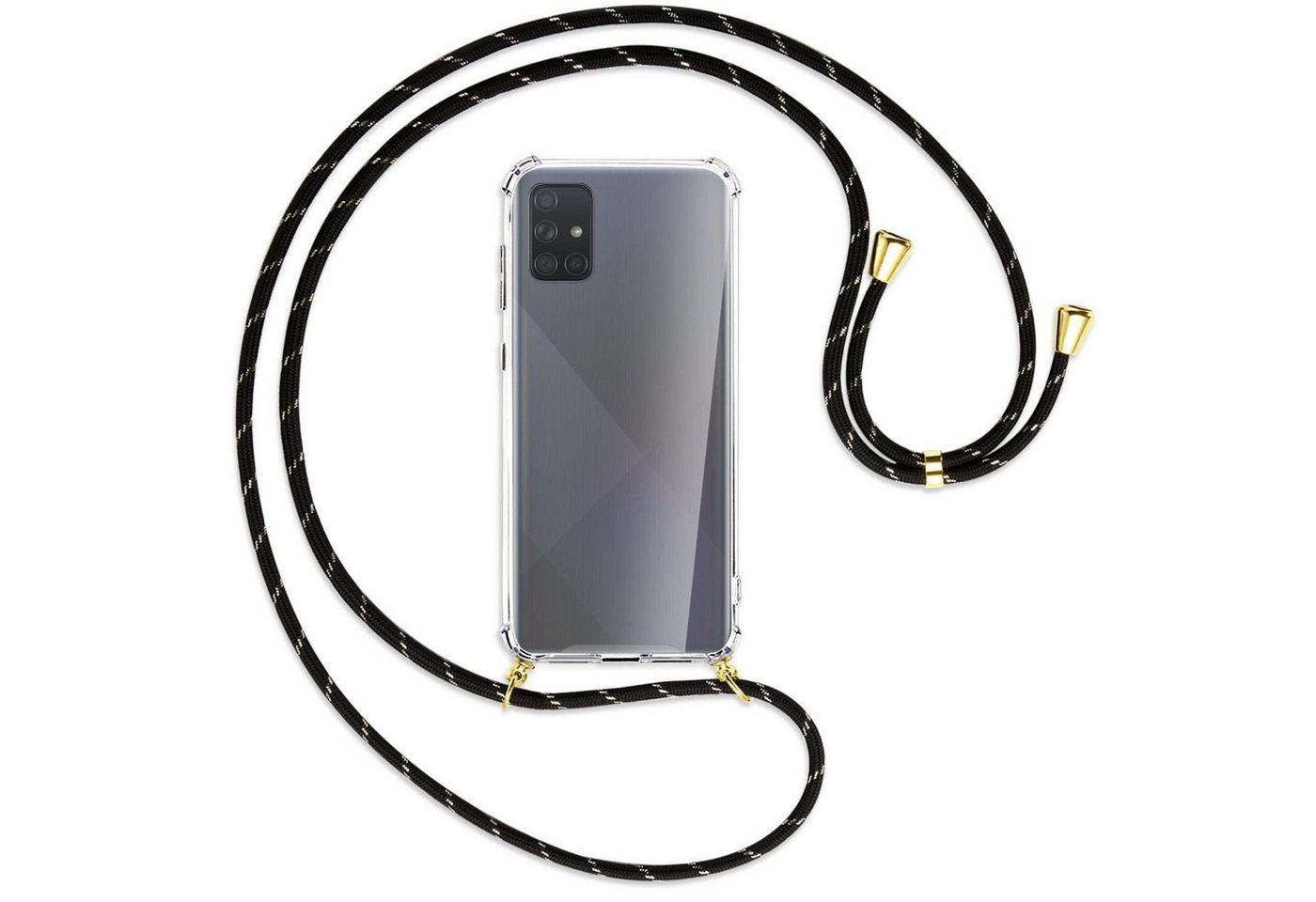 mtb more energy Handykette für Samsung Galaxy A71 4G (A715, 6.7) [G], Umhängehülle mit Band [NC-107-G] von mtb more energy