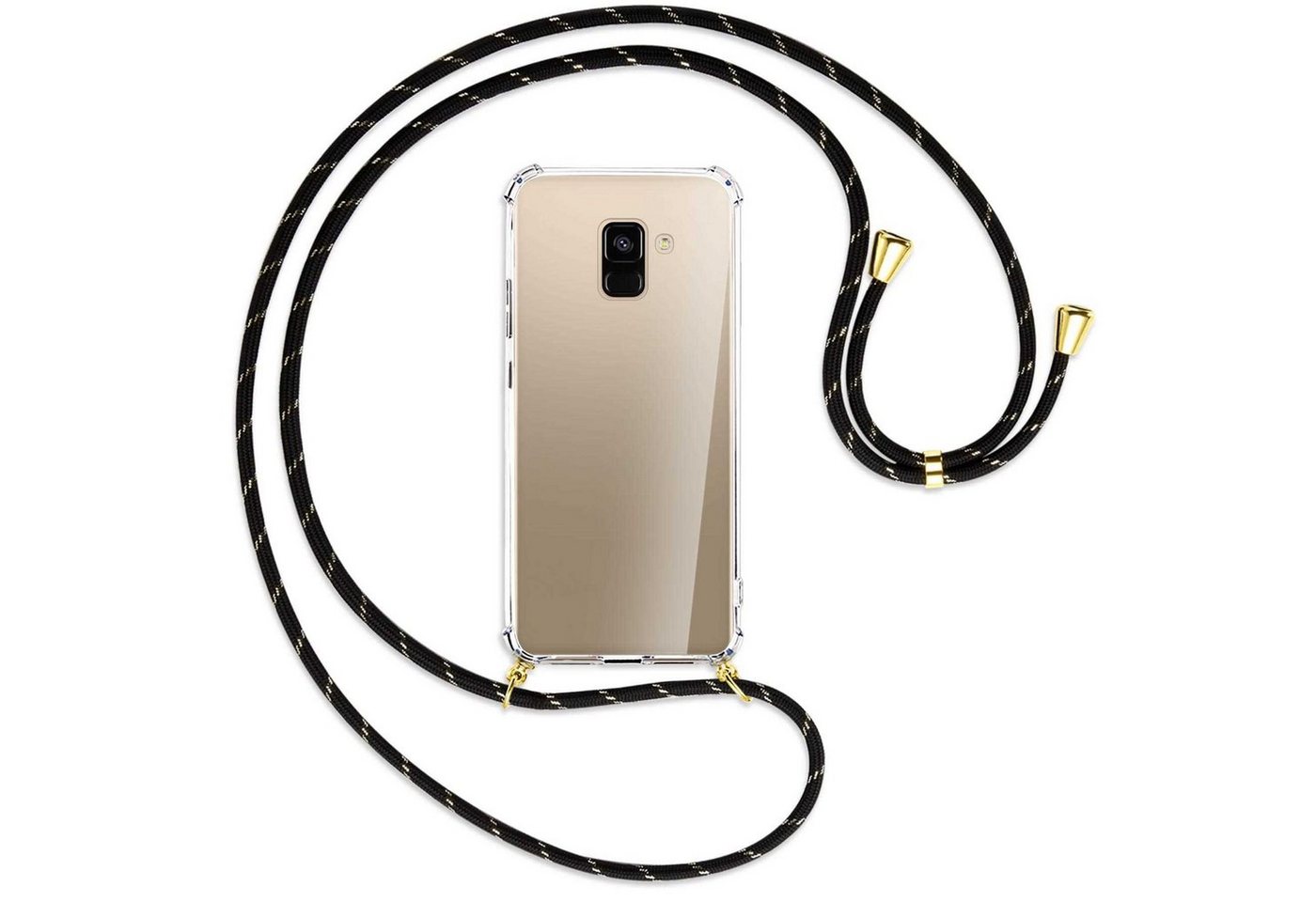 mtb more energy Handykette für Samsung Galaxy A8 2018 (A530, 5.6) [G], Umhängehülle mit Band [NC-057-G] von mtb more energy