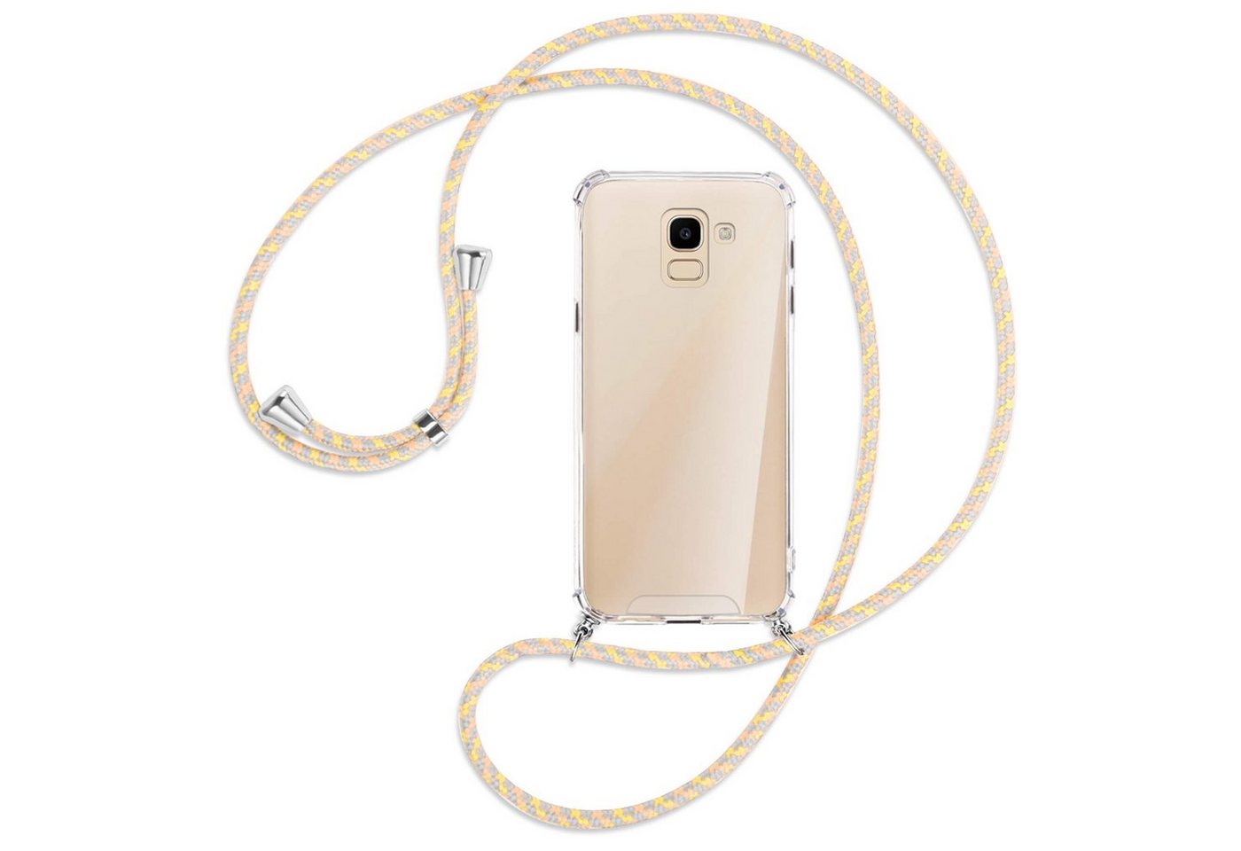 mtb more energy Handykette für Samsung Galaxy J6 2018 (J600 / 5.6) [S], Umhängehülle mit Band [NC-042-S] von mtb more energy