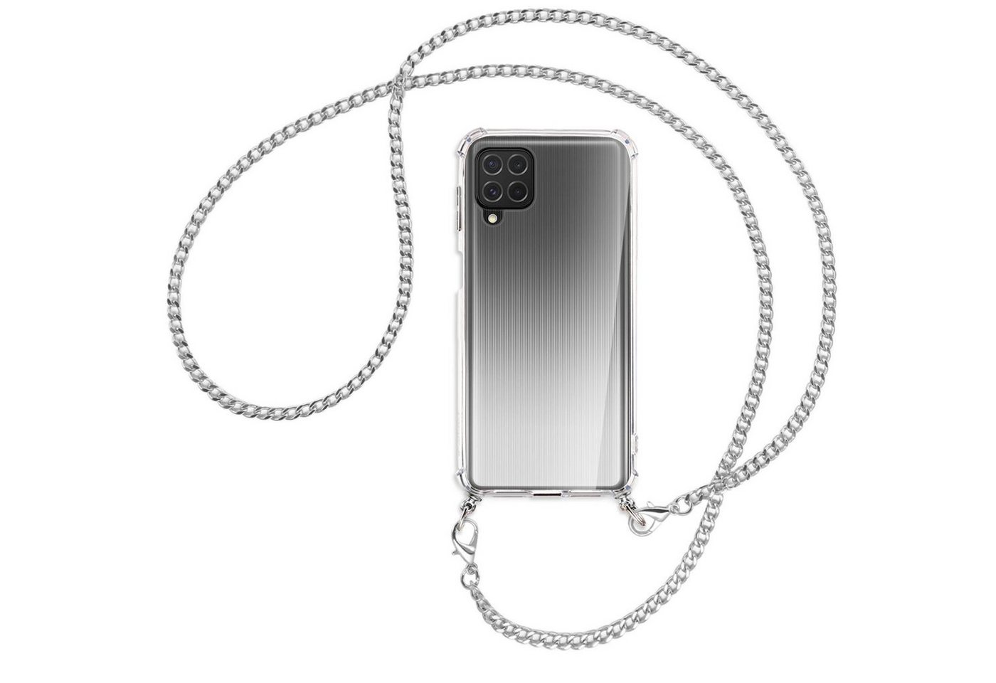 mtb more energy Handykette für Samsung Galaxy M62 (M625, 6.7) [MK], Umhängehülle mit Metallkette [NC-405-MK] von mtb more energy