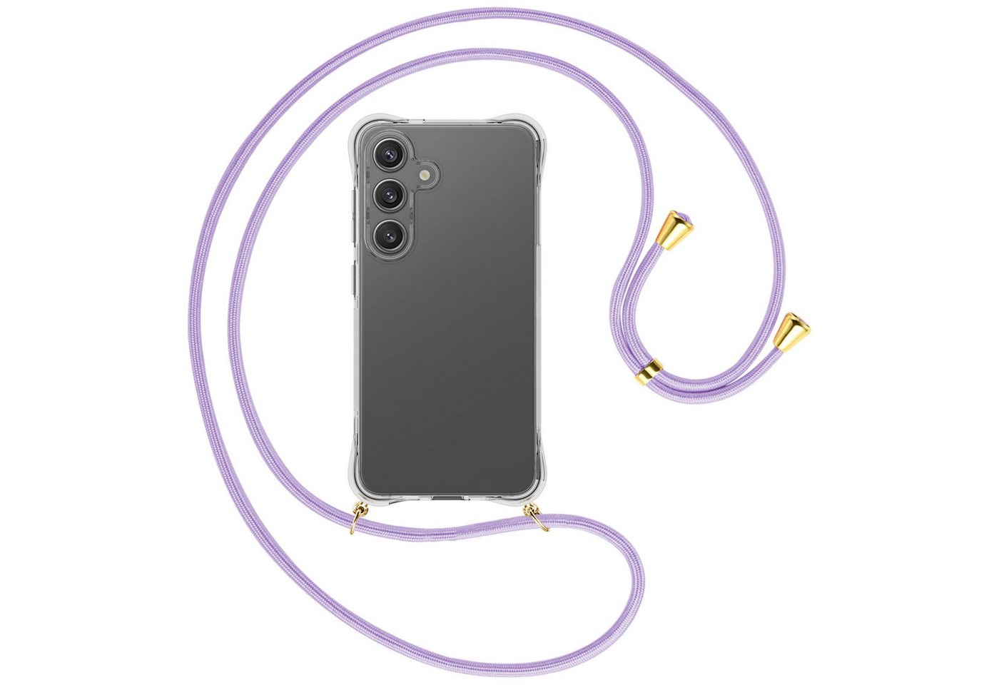 mtb more energy Handykette für Samsung S25 [NC-950-G], Umhängehülle mit Band [NC-950-G] von mtb more energy