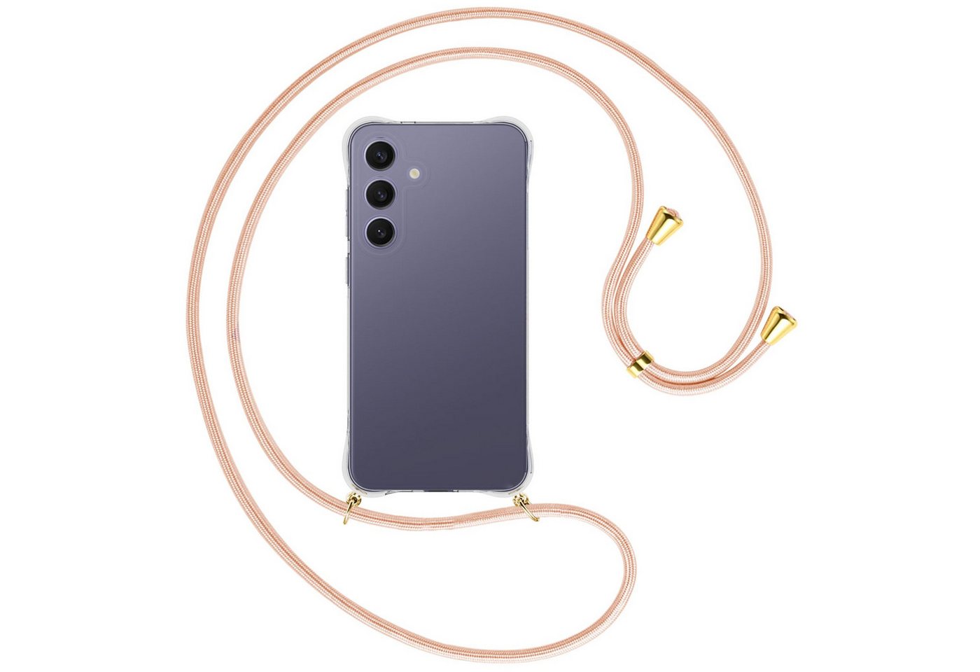 mtb more energy Handykette für Samsung S25 Plus [NC-952-G], Umhängehülle mit Band [NC-952-G] von mtb more energy