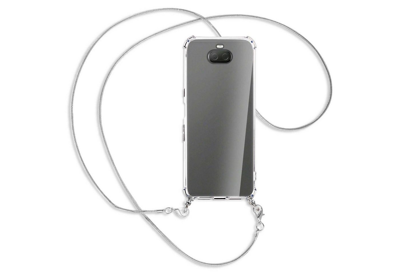 mtb more energy Handykette für Sony Xperia 10 Plus (6.5) [MK], Umhängehülle mit Metallkette [NC-212-MK] von mtb more energy