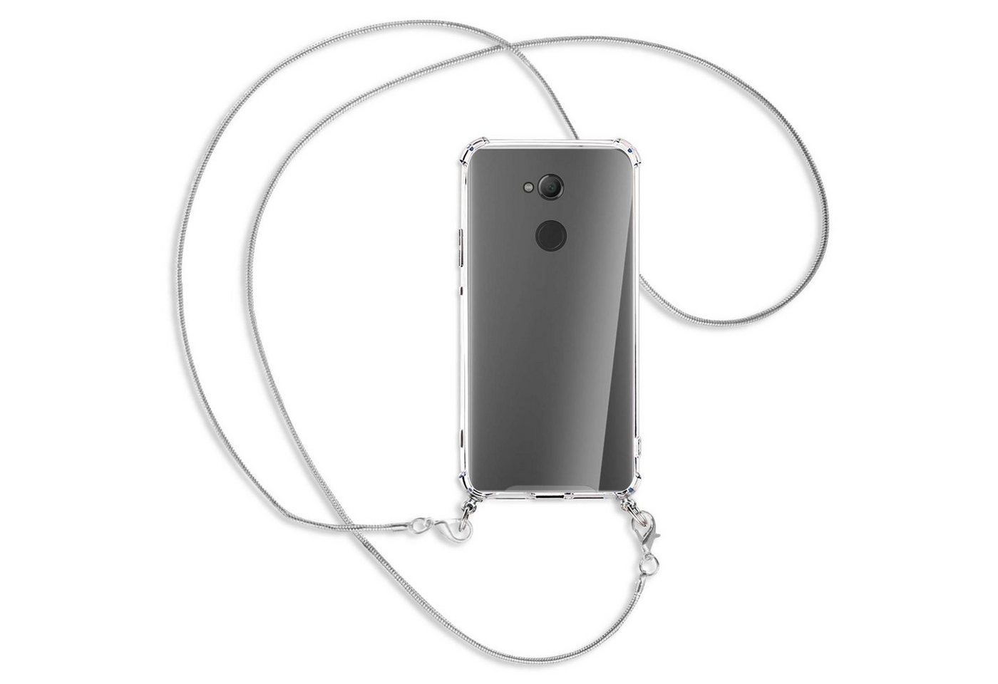 mtb more energy Handykette für Sony Xperia XA2 Ultra (6.0) [MK], Umhängehülle mit Metallkette [NC-138-MK] von mtb more energy