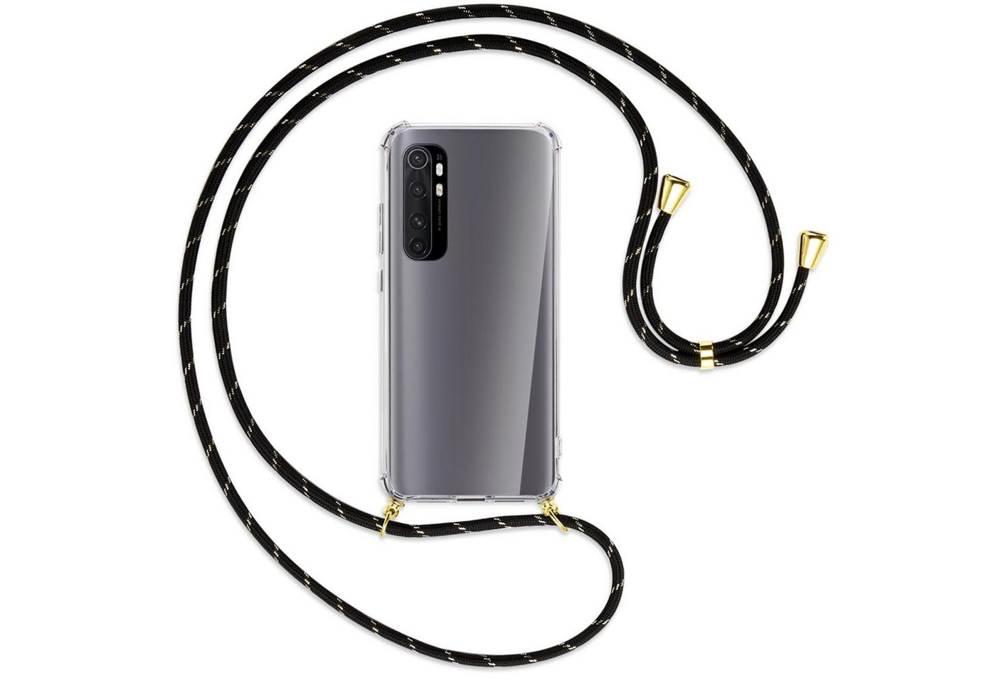 mtb more energy Handykette für Xiaomi Mi Note 10 Lite (6.47) [G], Umhängehülle mit Band [NC-253-G] von mtb more energy