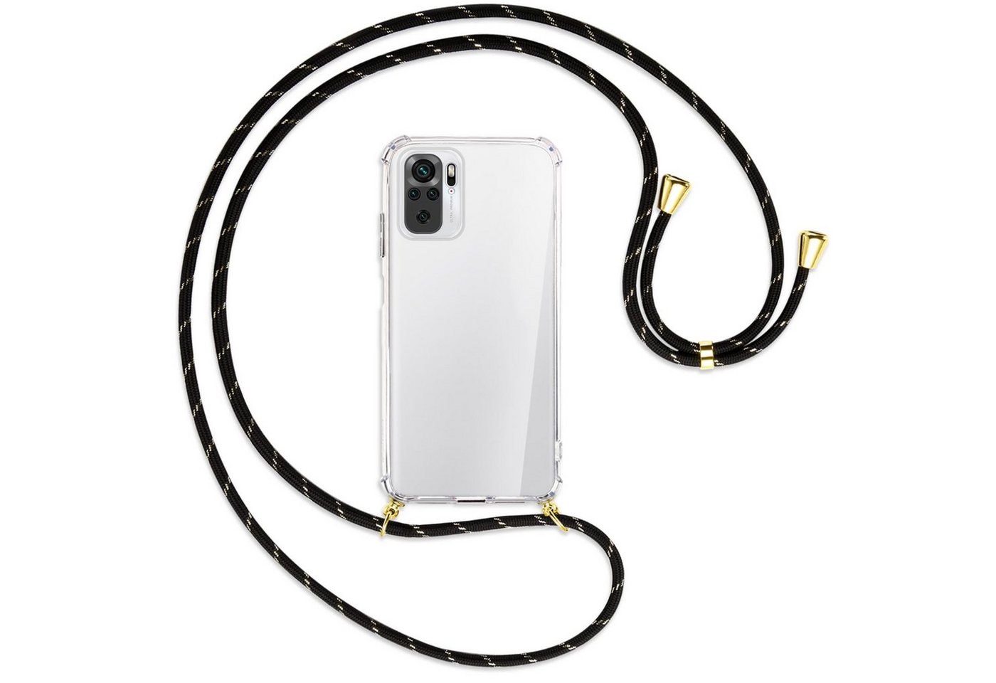 mtb more energy Handykette für Xiaomi Redmi Note 10 4G [NC-408-G], Umhängehülle mit Band [NC-408-G] von mtb more energy