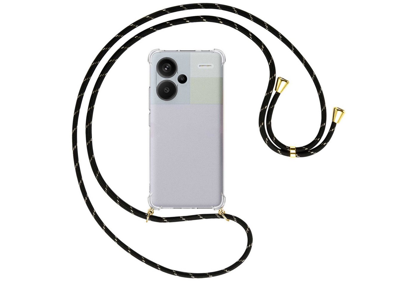 mtb more energy Handykette für Xiaomi Redmi Note 13 Pro Plus [NC-802-G], Umhängehülle mit Band [NC-802-G] von mtb more energy