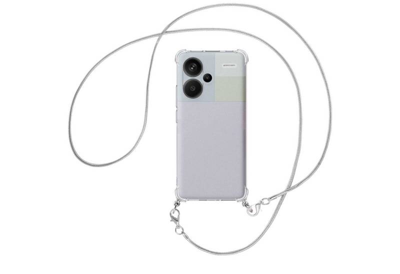 mtb more energy Handykette für Xiaomi Redmi Note 13 Pro Plus [NC-802-MK], Umhängehülle mit Metallkette [NC-802-S] von mtb more energy