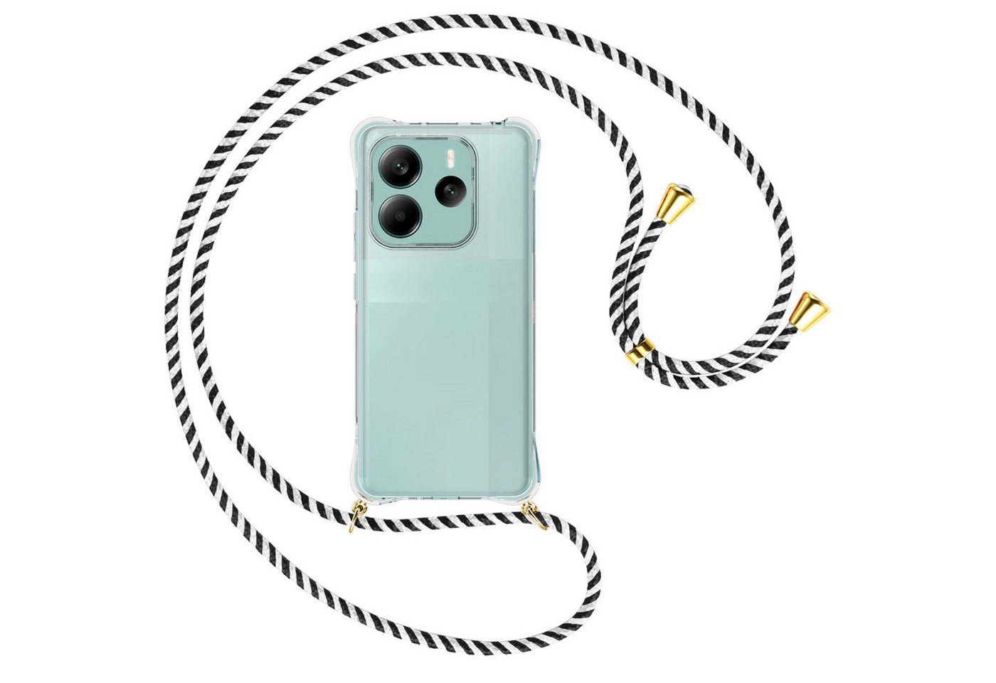 mtb more energy Handykette für Xiaomi Redmi Note 14 5G [NC-953-G], Umhängehülle mit Band [NC-953-G] von mtb more energy