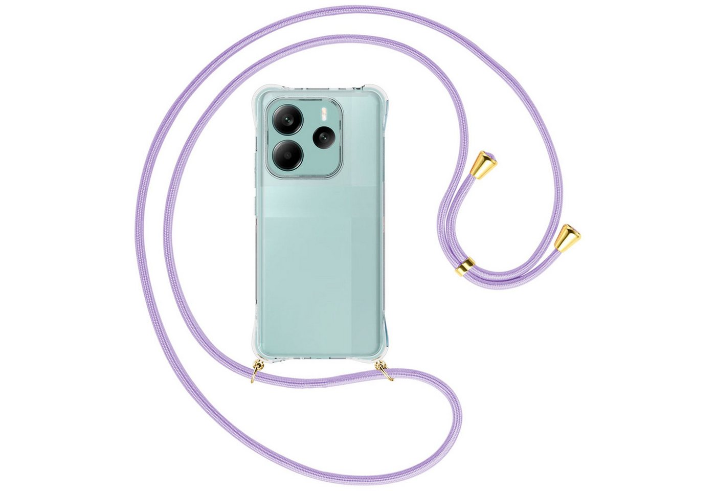 mtb more energy Handykette für Xiaomi Redmi Note 14 5G [NC-953-G], Umhängehülle mit Band [NC-953-G] von mtb more energy