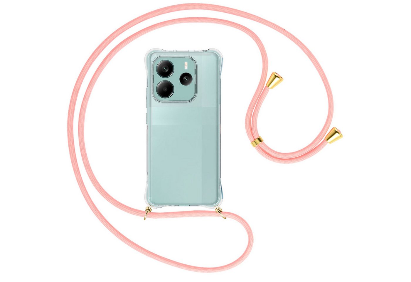 mtb more energy Handykette für Xiaomi Redmi Note 14 5G [NC-953-G], Umhängehülle mit Band [NC-953-G] von mtb more energy