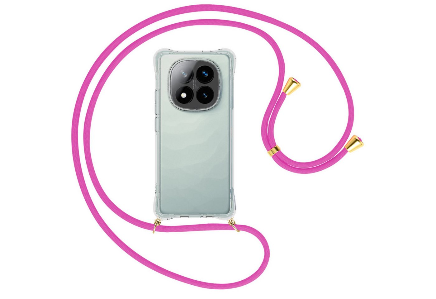 mtb more energy Handykette für Xiaomi Redmi Note 14 Pro Plus 5G [NC-955-G], Umhängehülle mit Band [NC-955-G] von mtb more energy