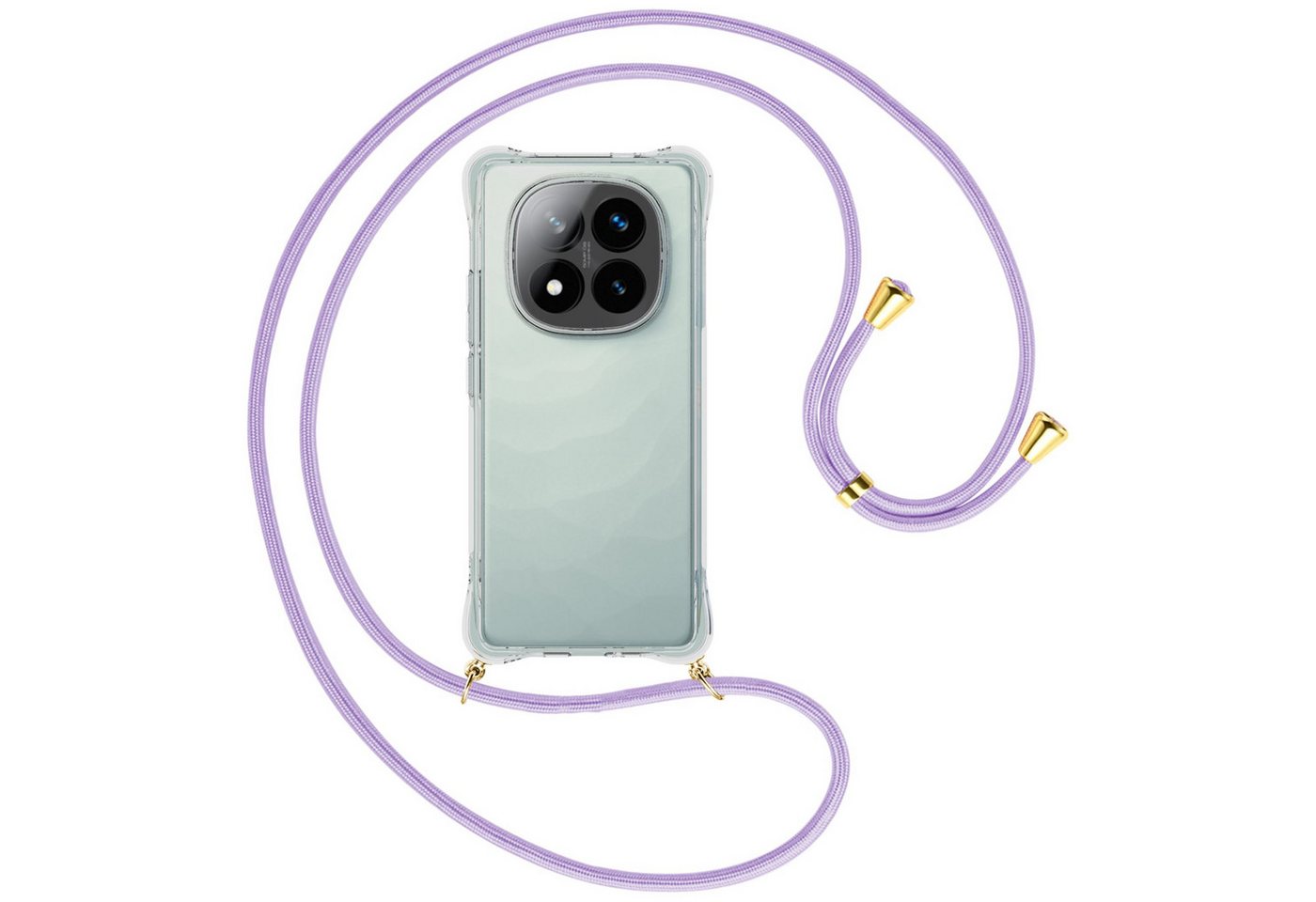 mtb more energy Handykette für Xiaomi Redmi Note 14 Pro Plus 5G [NC-955-G], Umhängehülle mit Band [NC-955-G] von mtb more energy