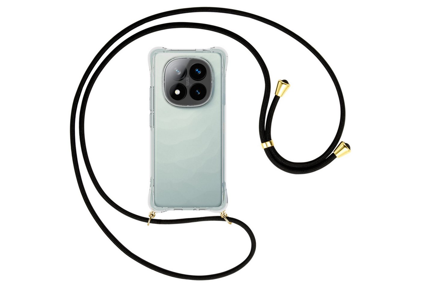mtb more energy Handykette für Xiaomi Redmi Note 14 Pro Plus 5G [NC-955-G], Umhängehülle mit Band [NC-955-G] von mtb more energy